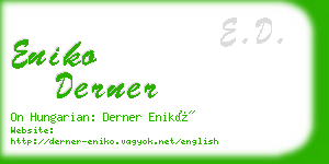 eniko derner business card